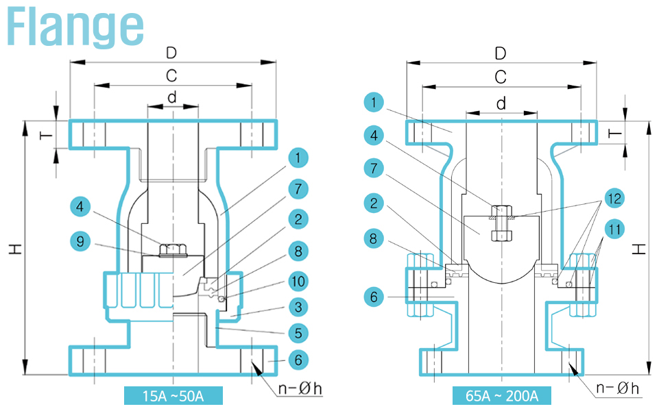 CLEAN BALL CHECK VALVE FLANGE